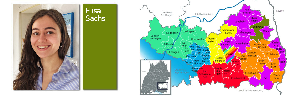 Zuständigkeit der Teammitglieder der Ökumenischen Migrationsarbeit im Landkreis Biberach